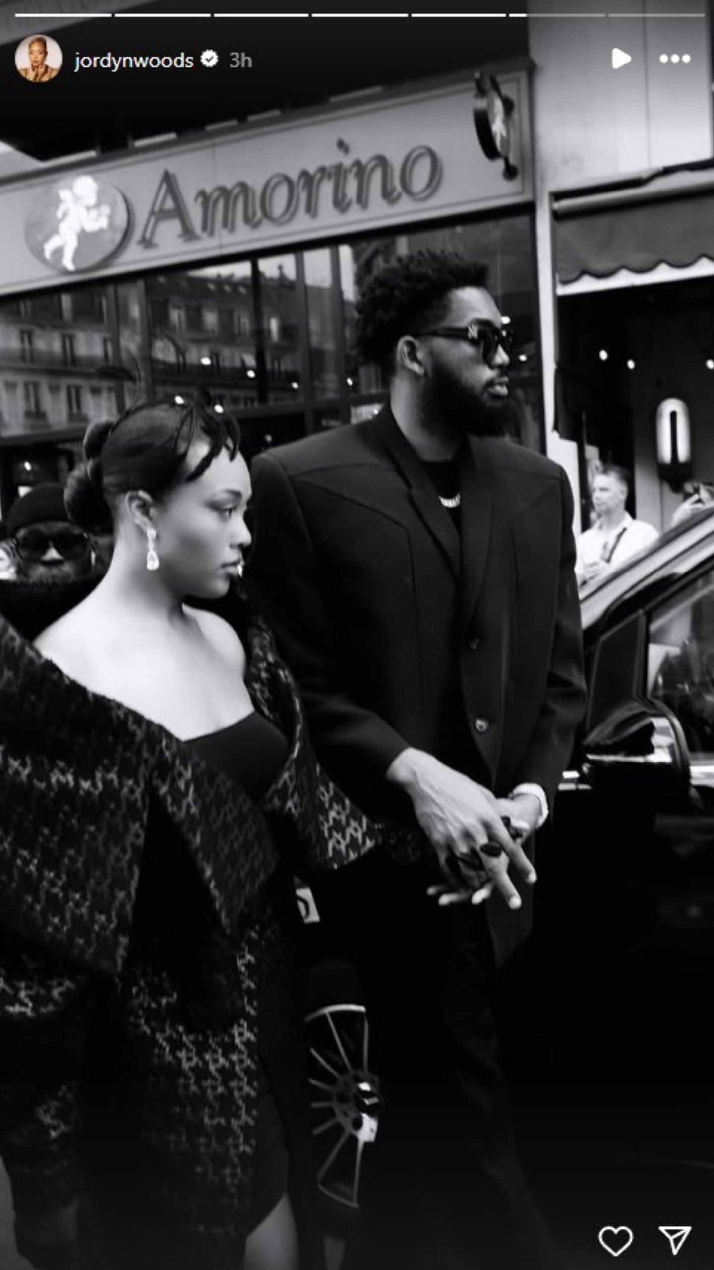 Woods celebrated her fifth anniversary with Towns.